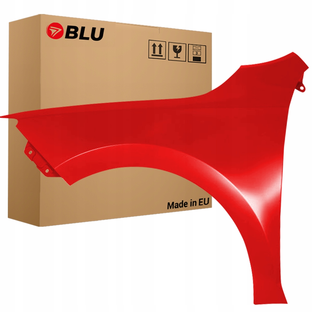 Blu Blatník Škoda Rapid LF3K levý červený 12-19 přední CorridaRed