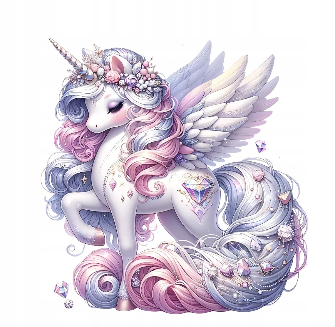 Naprasowanka Aplikacja Termo Naklejka Słodki Jednorożec Unicorn 1