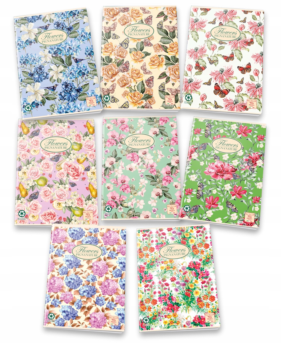 

Zeszyty A5 42k gł Pigna Flowers 7+1szt 0208835BI_Z