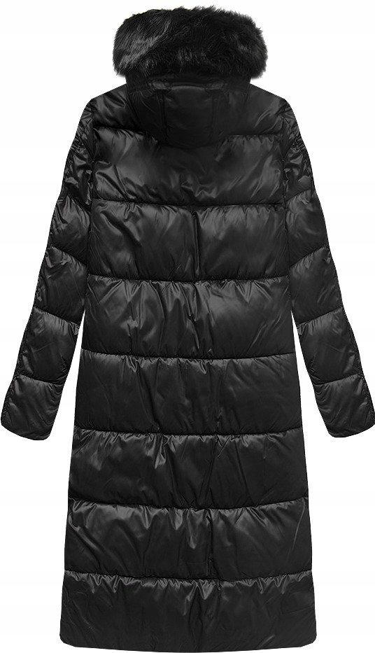 

Kurtka Płaszcz Długa Zimowa Parka Kaptur Futro M