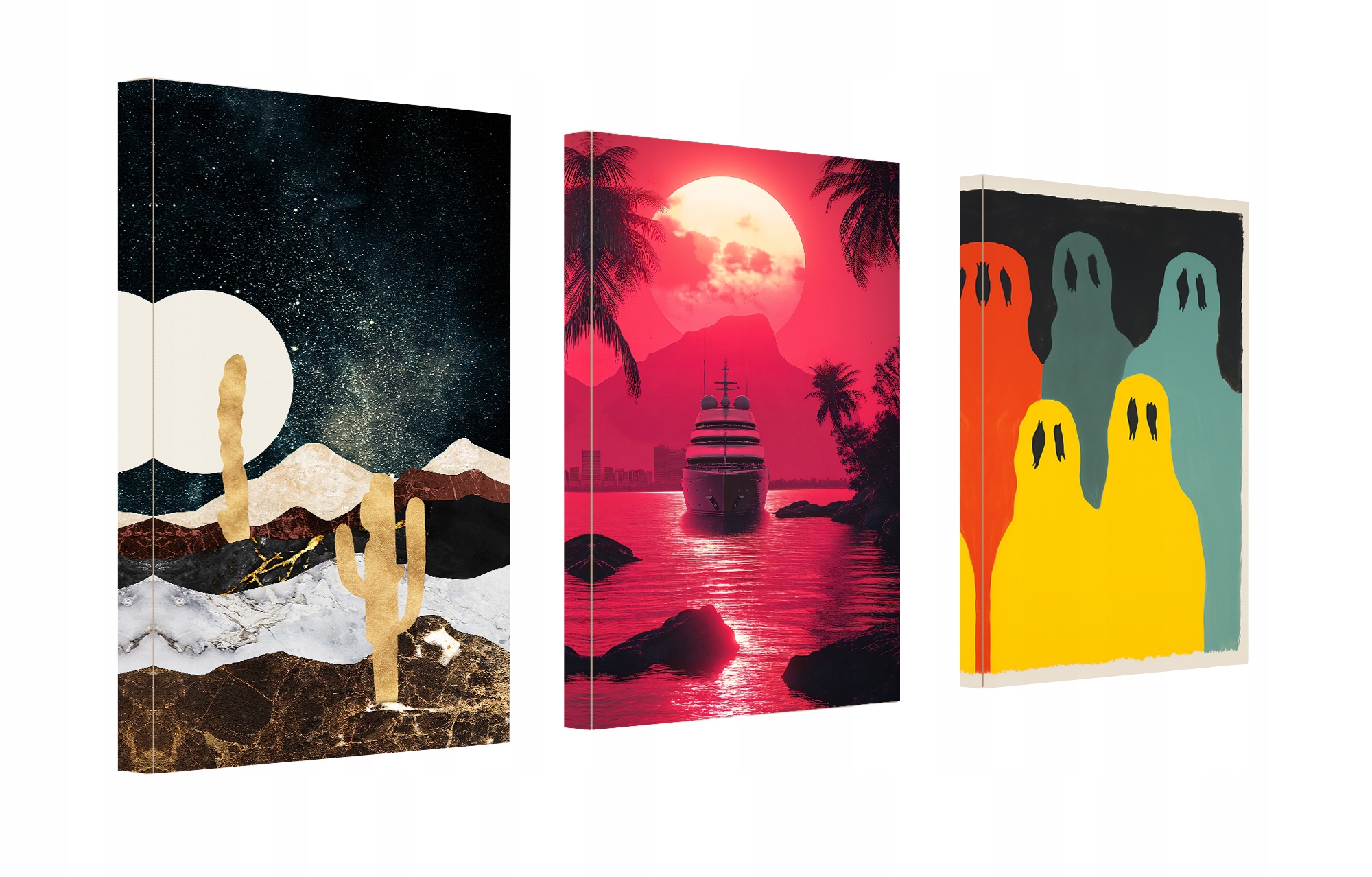 Obraz Do Obývacího Pokoje, Ložnice Na Plátně Triptych Moderní Styl 120x60