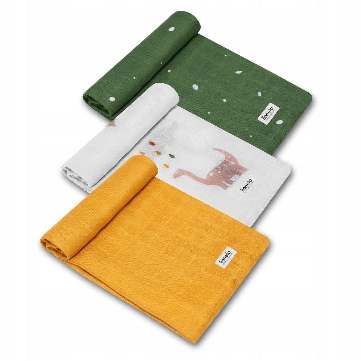 

Pieluszki Bambusowe Lionelo Bamboo Set Dino 3 Szt