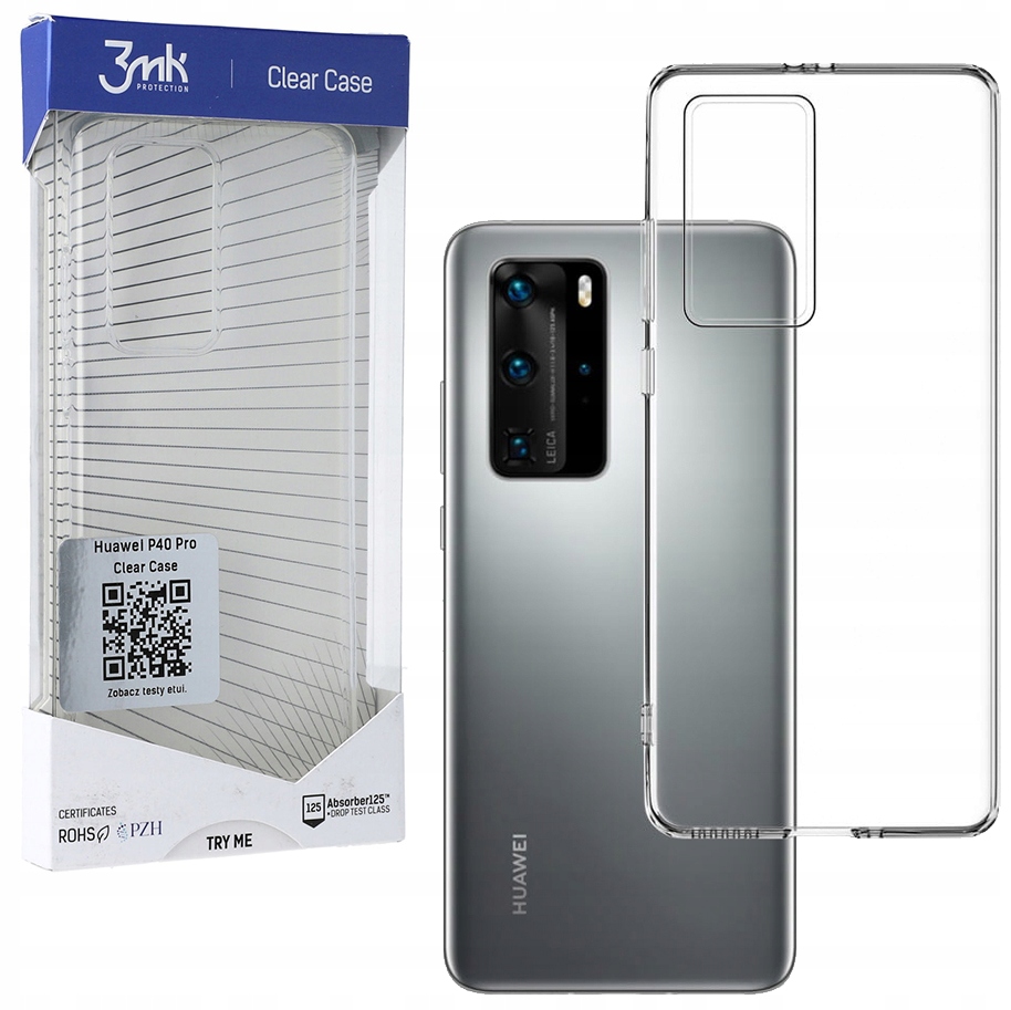 

Etui do Huawei p40 Pro, 3MK Clear Case, cover