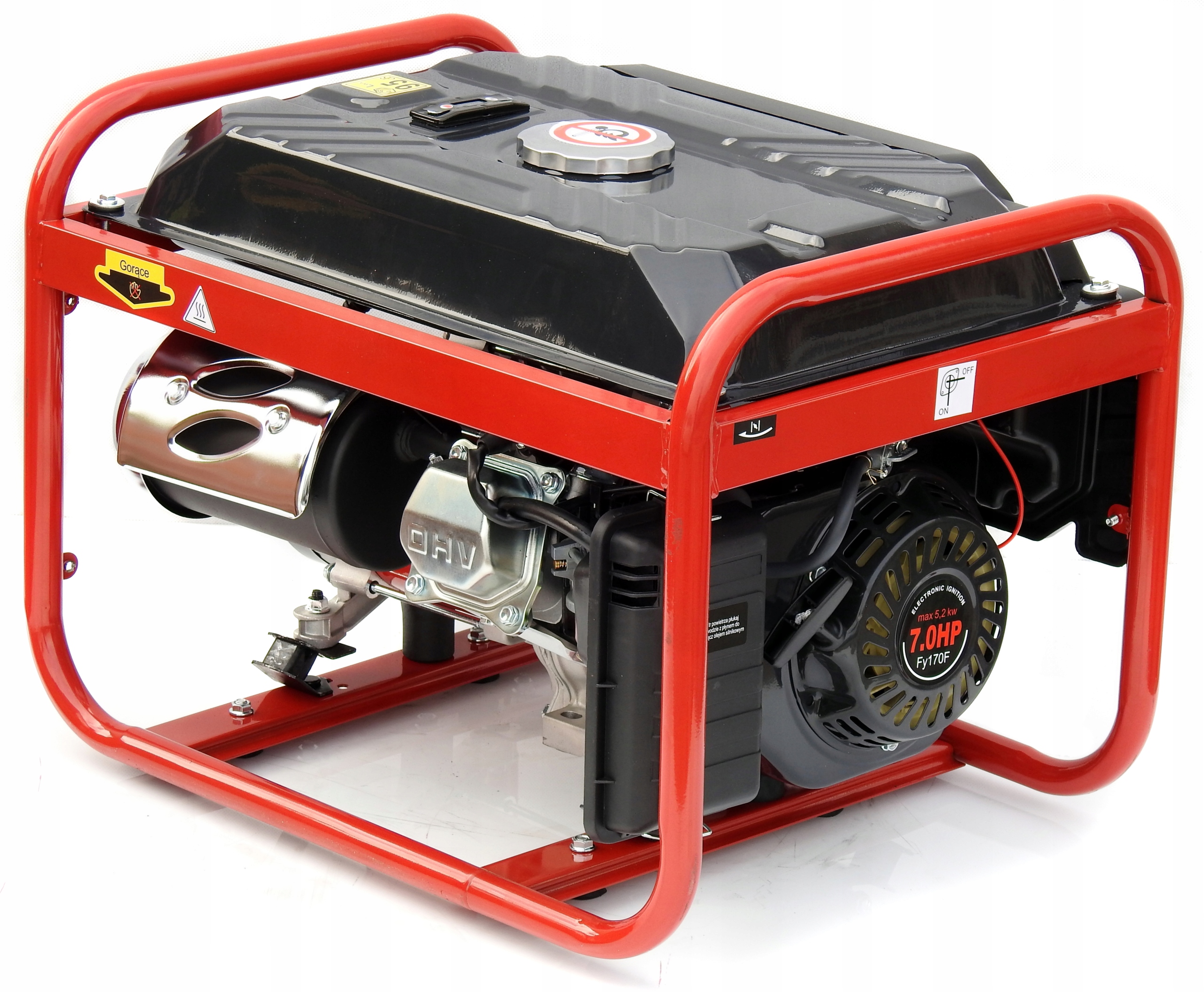 AGREGAT PRĄDOTWÓRCZY A1 5,2kW generator prądu AVR+ MIEDZIANY STOJAN KOWAL Rozruch ręczny