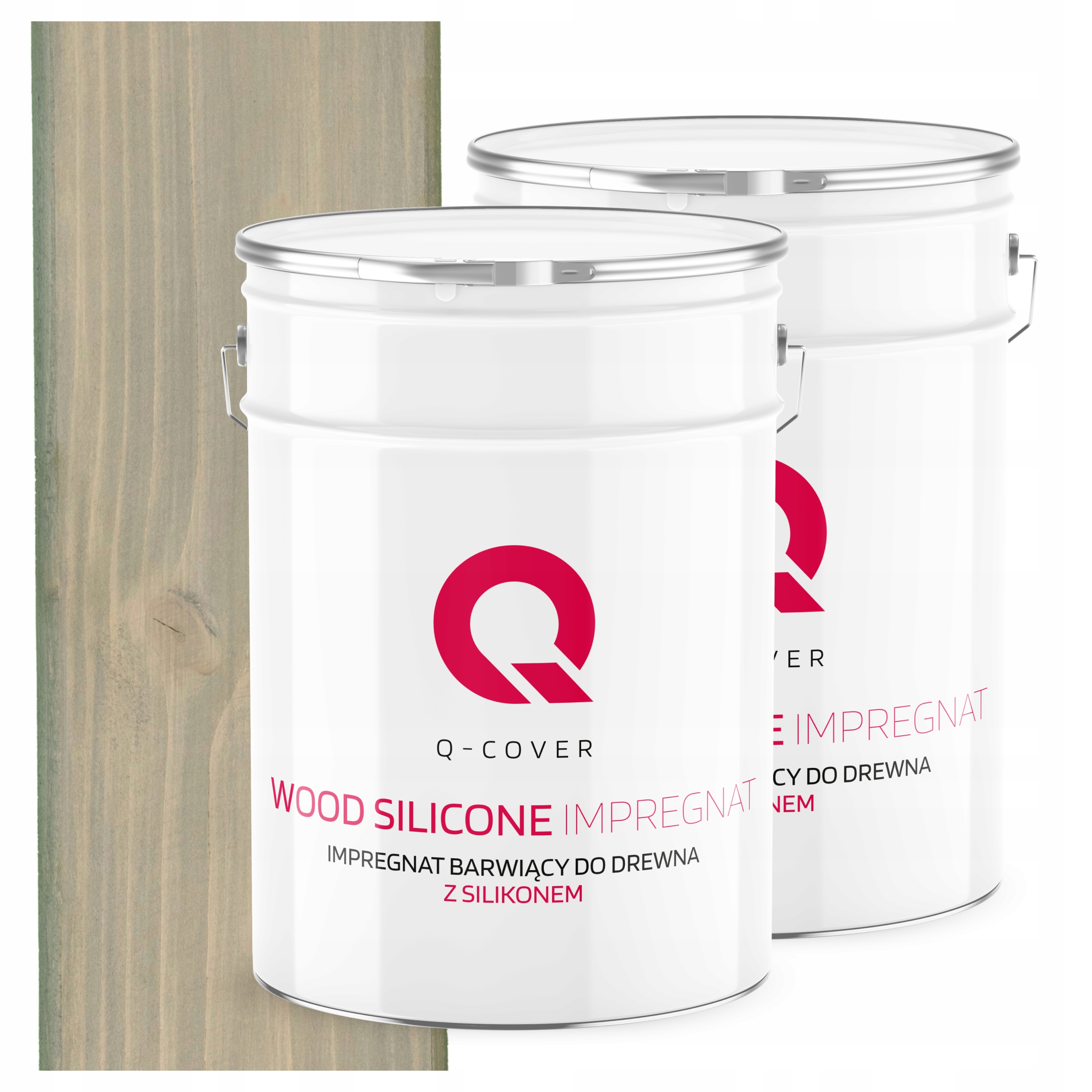 Impregnácia Na Drevo Extra Farba S Ochranným Silikónom Farba Šedá Svetlá 10 L