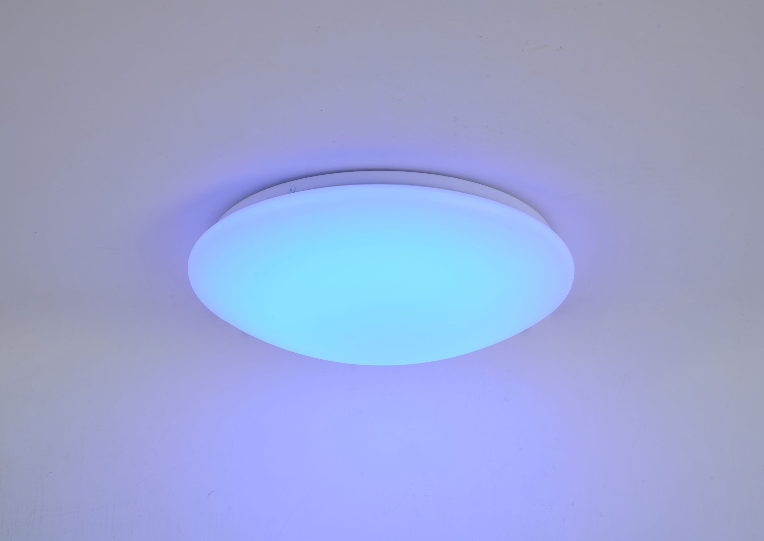 Cari stropní svítidlo bílý Led s dálkovým ovládáním.1x16W Led 1280Lm 4000K Rgb 3W 646201-01
