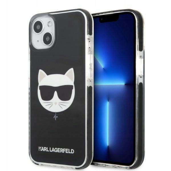 Etui Karl Lagerfeld Choupette Head na iPhone 13 mini czarne Karl Lagerfeld