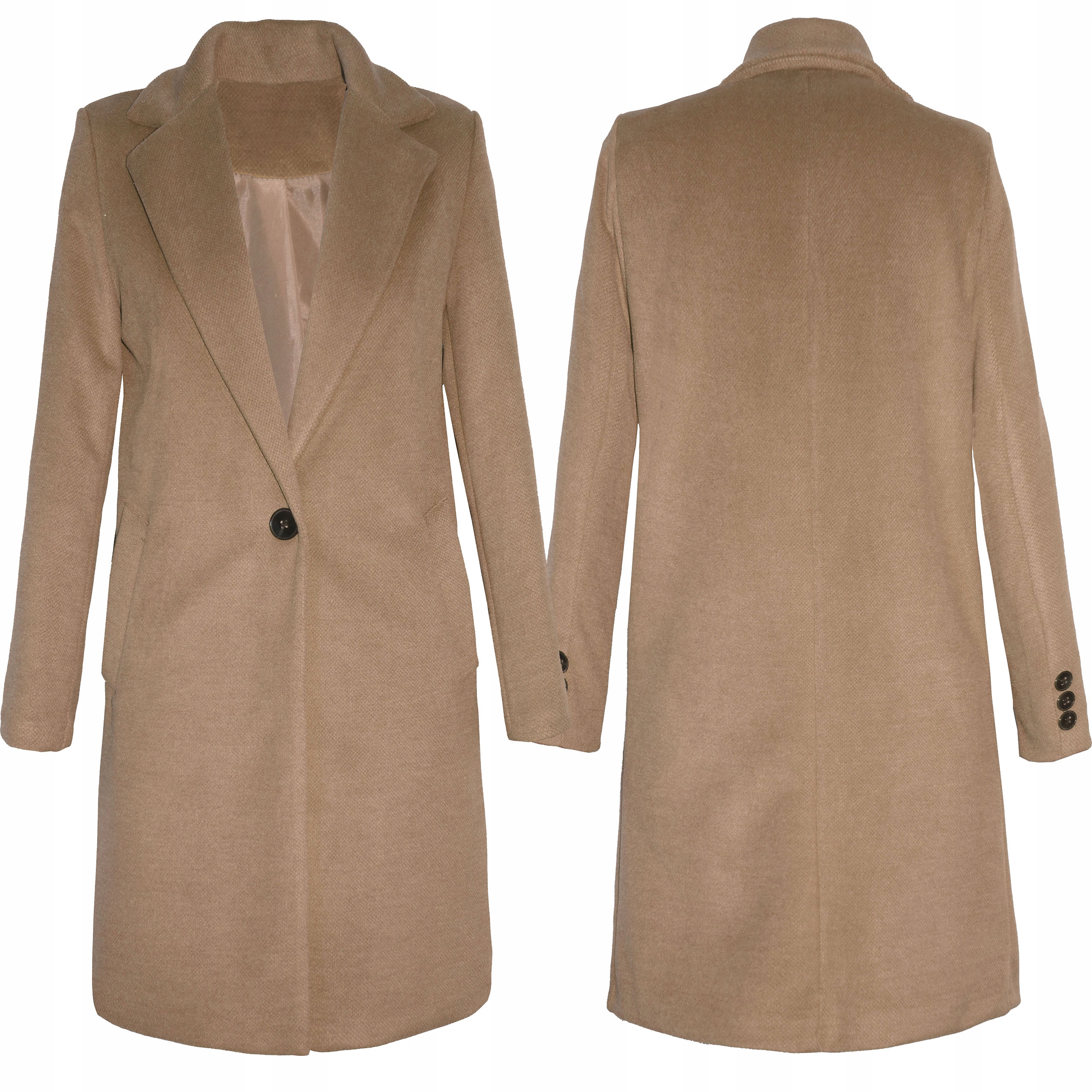 

Elegancki klasyczny Płaszcz damski XL 42 Camel