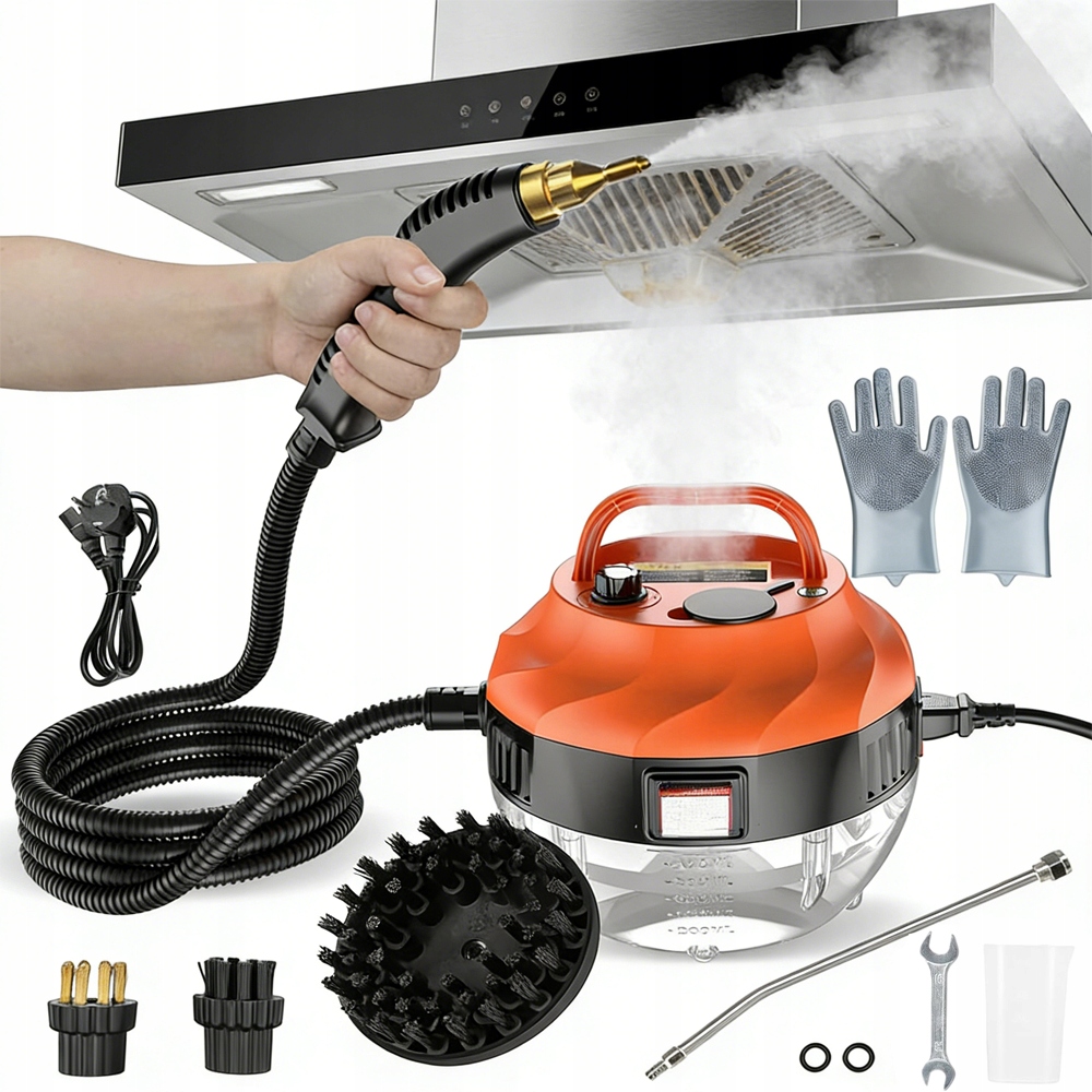 Ruční Parní Vysavač S Přenosným Výkonem A 3 Kartáčovými Hlavicemi 2500 W 1000 ML