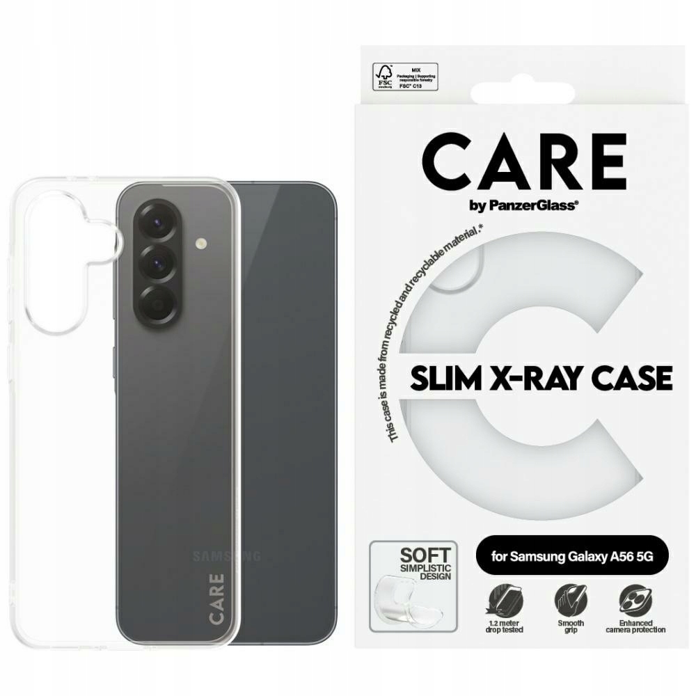 Pouzdro Care by PanzerGlass Fashion X-Ray pro Samsung Galaxy A56 5G průhledné