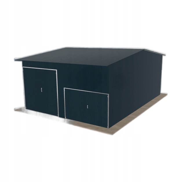 Ocelová hala 6.5x9 m se dvěma sloupky Grafit Vysoká