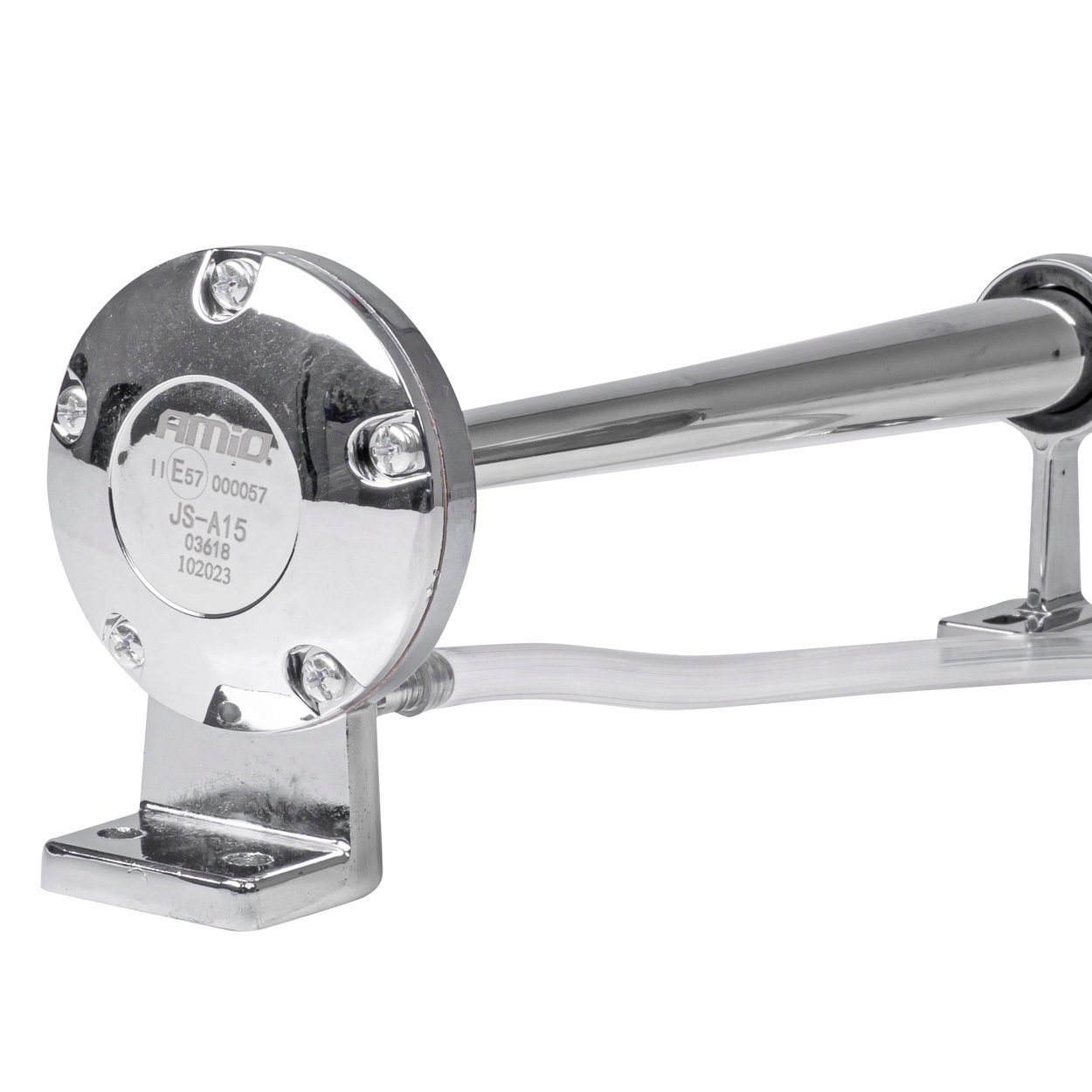 SYGNAŁ KLAKSON PNEUMATYCZNA TRĄBKA FANFARA CHROM Z KOMPRESOREM 12V GŁOŚNY Numer katalogowy części 98662