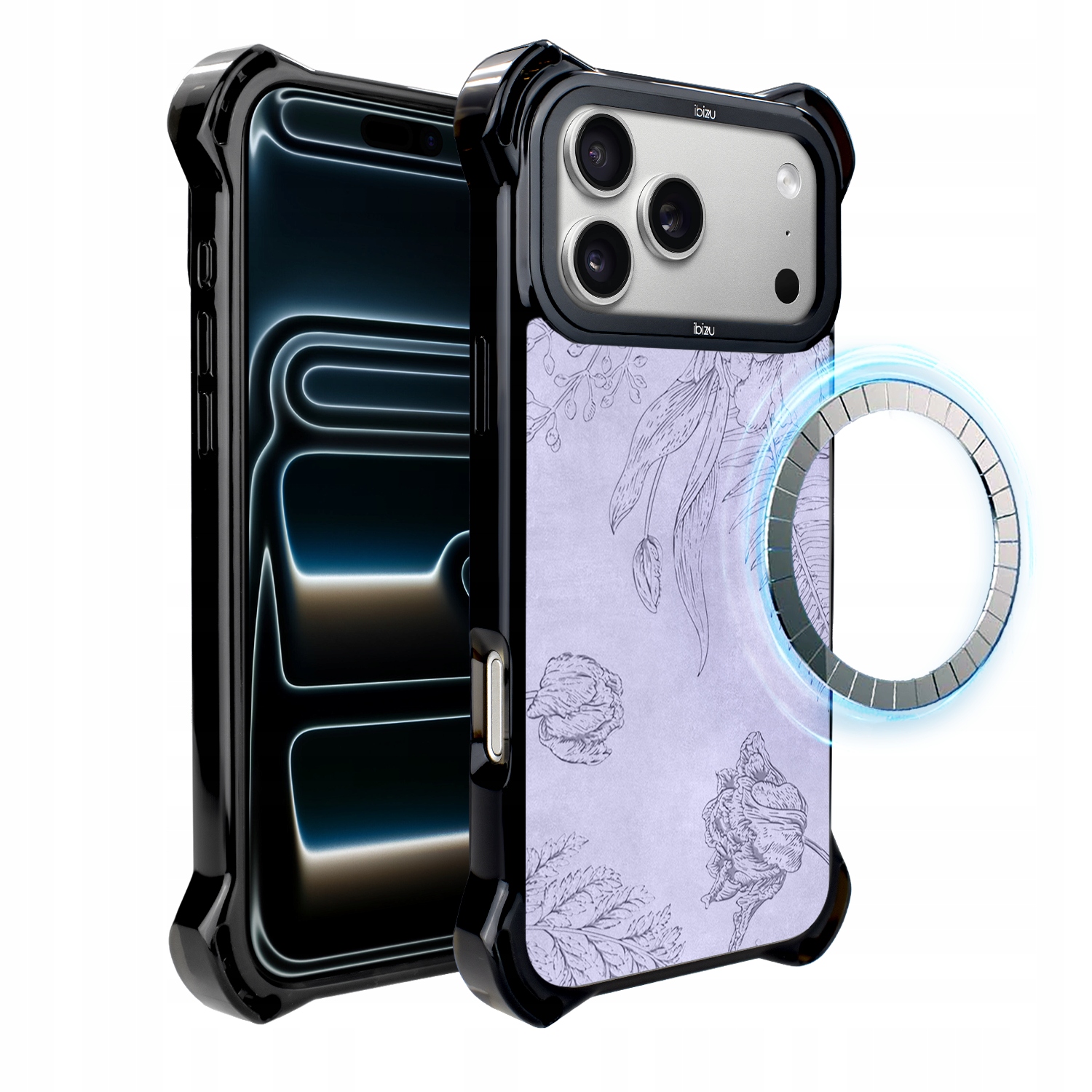 Pouzdro pro iPhone 17 Pro Max Ibizu DropGuard Ultra s MagSafe, plochá socha