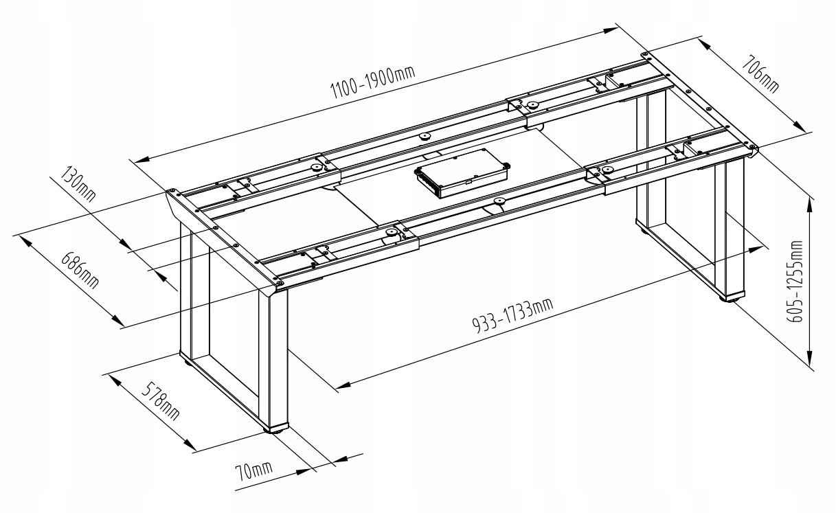 Elektryczny stelaż biurkowy Spacetronik stół bankietowy konferencyjny Marka Spacetronik