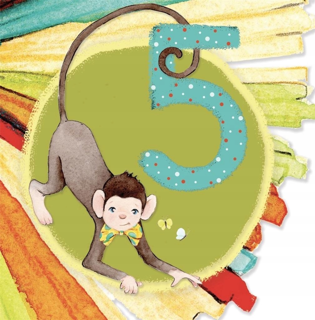 KARNET KWADRAT CL4207_PO URODZINY 5 CHŁOPIEC