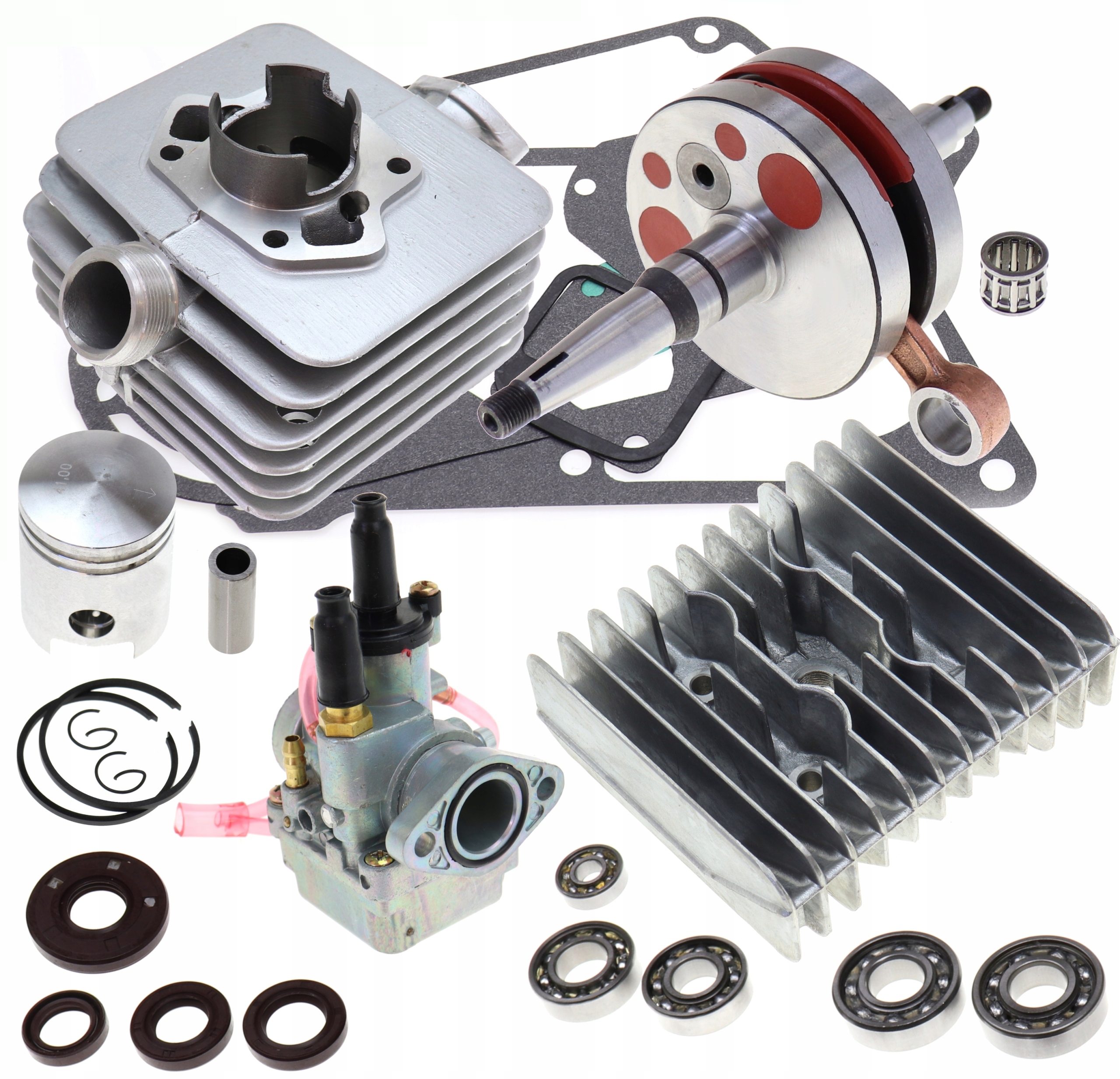 

Simson Gaźnik Cylinder 6 Kana Głowica Wał Łożyska