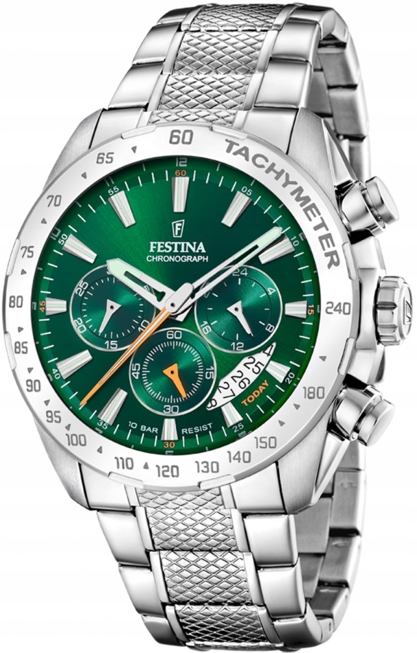 Pánské hodinky Festina 20668/3 zelené sportovní na plavání
