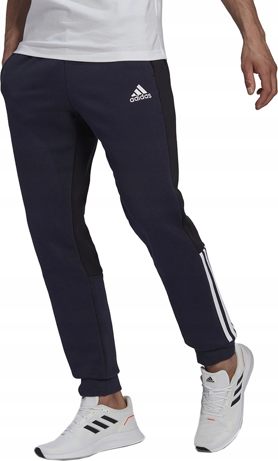 Pánské Kalhoty Adidas Essentials Colorblock Fleece Tmavě Modré HK2884 vel. S