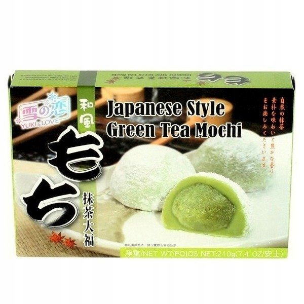 

Ciastka ryżowe mochi zielona herbata 210g daifuku