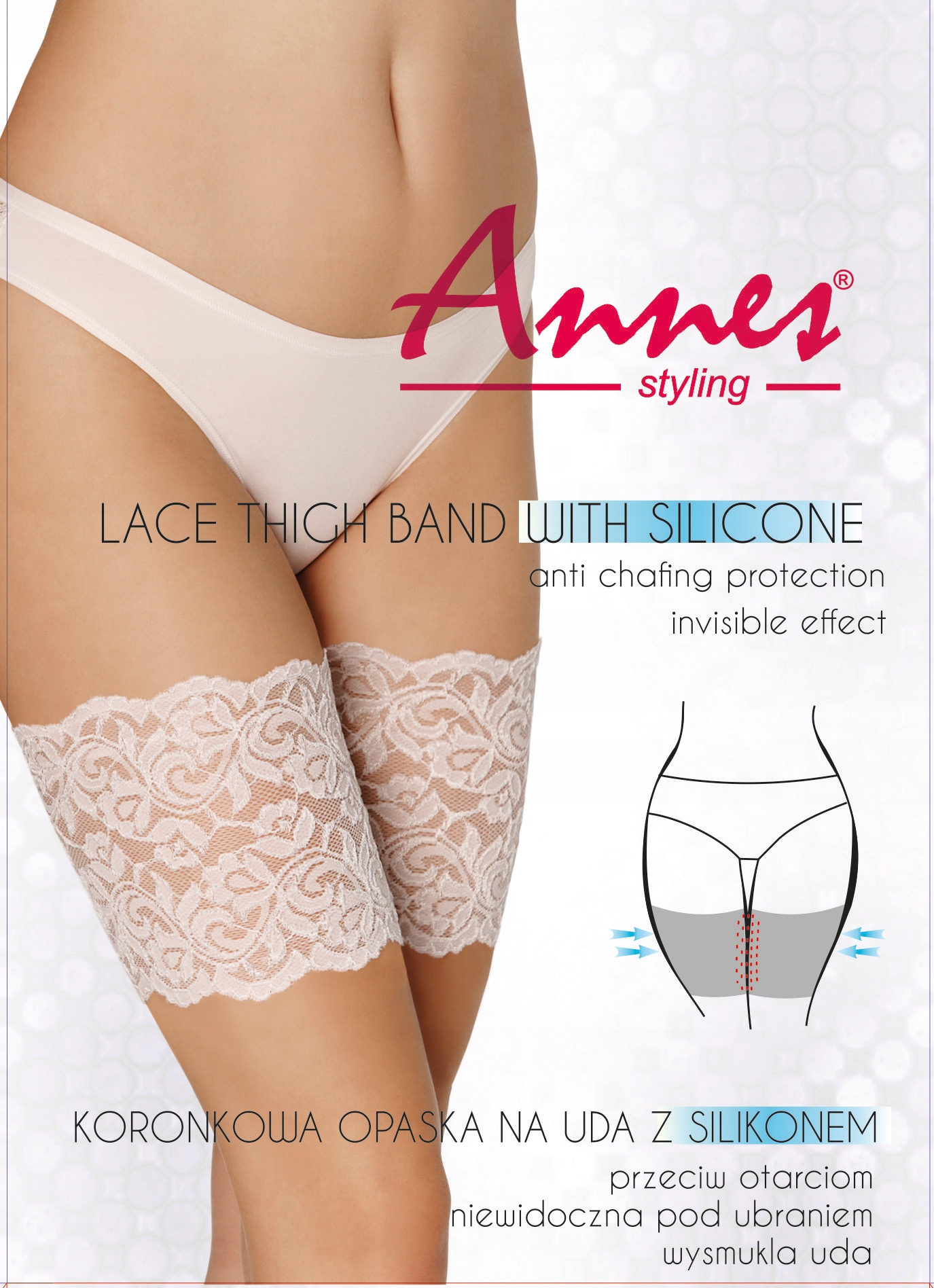 OPASKA NA UDA PRZECIW OTARCIOM OTARCIA UD UCISKOWA Kolor biały