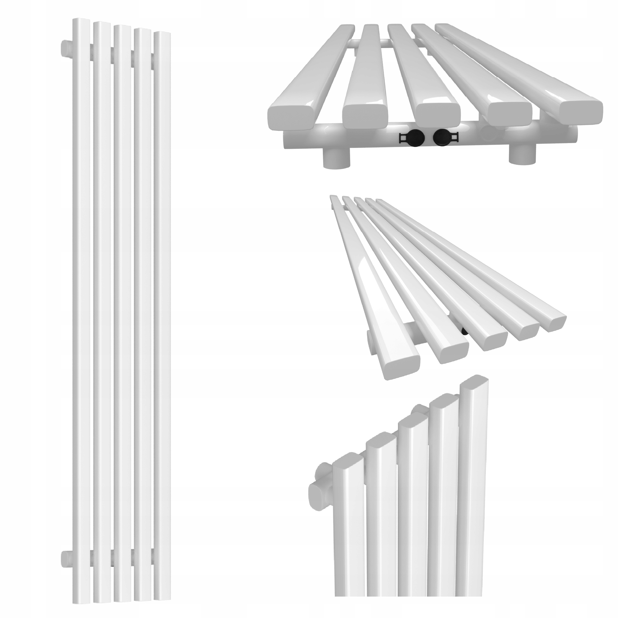 Dekorativní radiátor HORYZONT5 120x37 bílý lesk