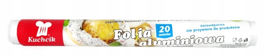 FOLIA ALUMINIOWA SPOŻYWCZA DO ŻYWNOŚCI 20M EAN (GTIN) 5902365023135