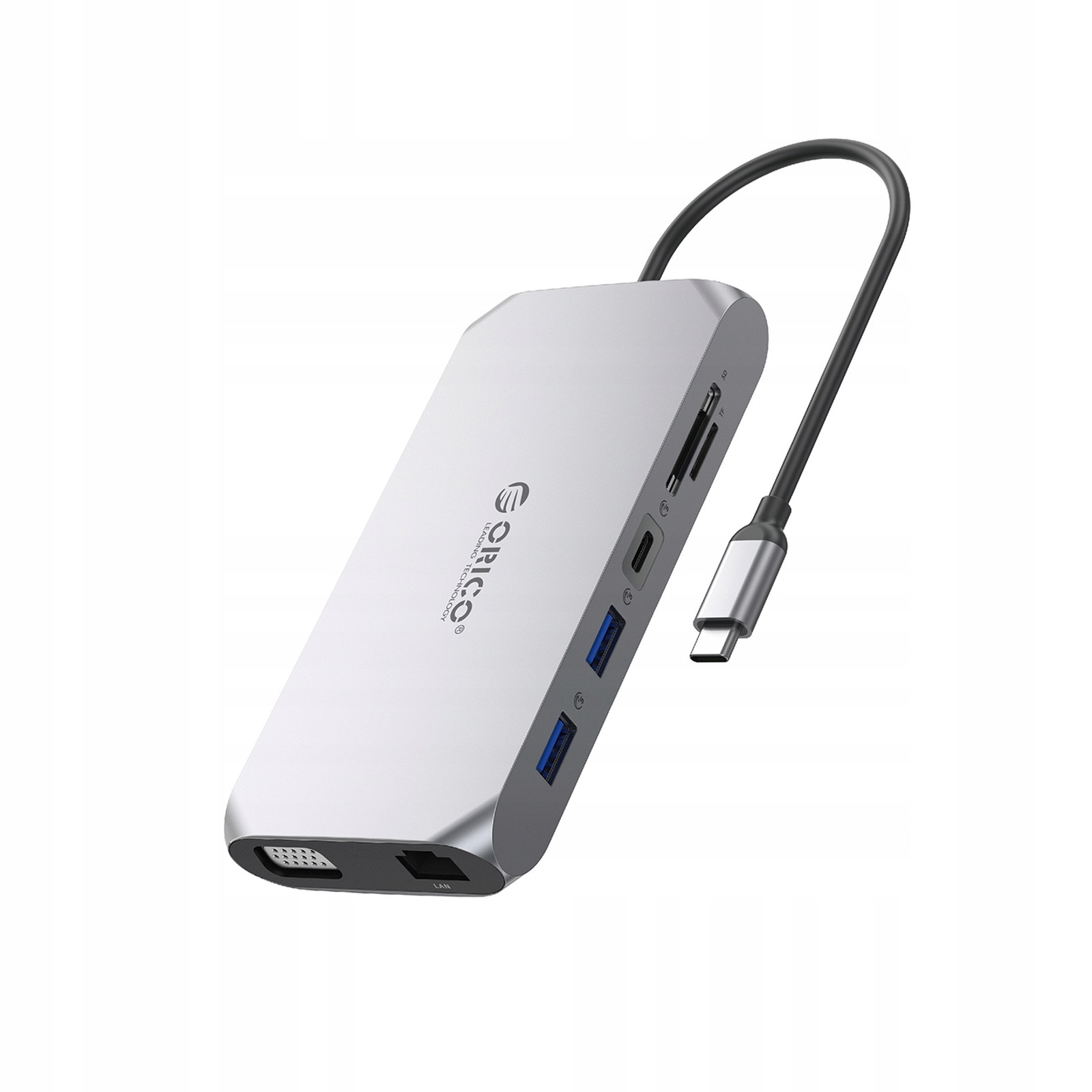 Hub adapter 12w1 Usb-c Usb-c Usb-a Hdmi Vga Sd RJ45 audio 3.5 mm Pd 100W