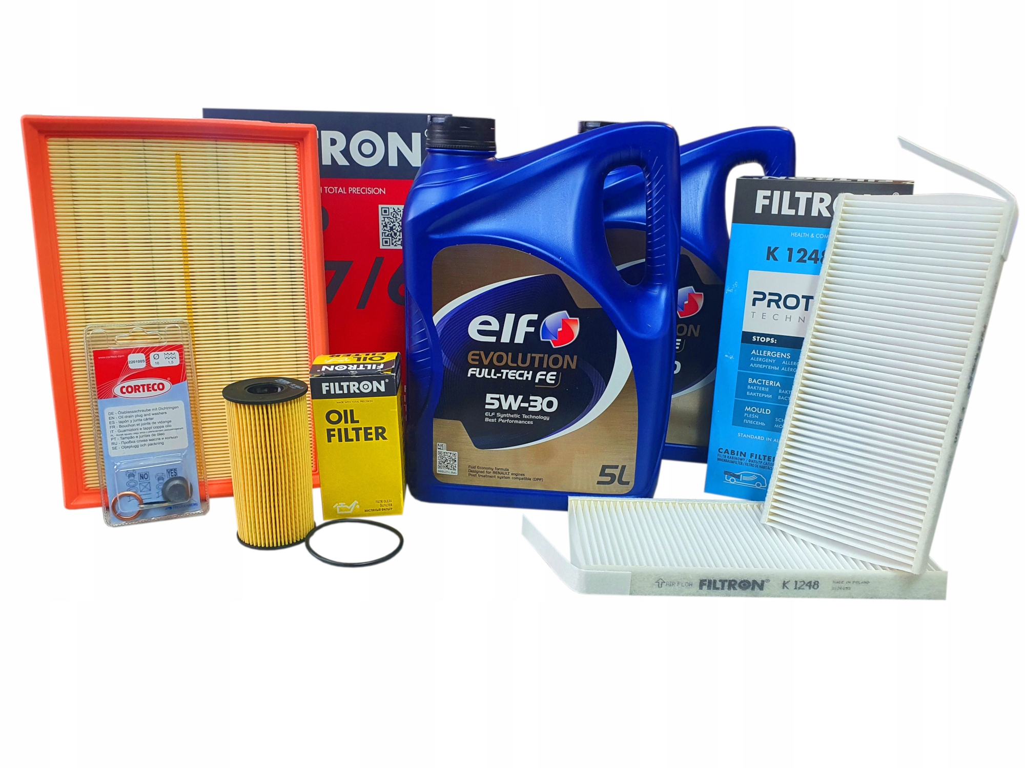 ZESTAW FILTRÓW OLEJ I KOREK do RENAULT MASTER III