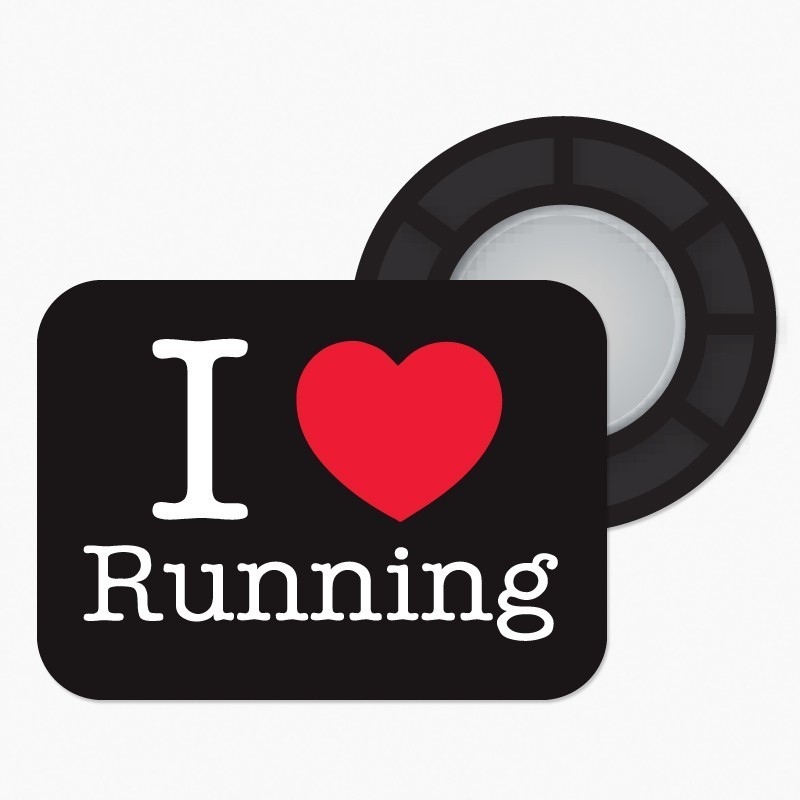 Magnesy BibBits I love running czarny