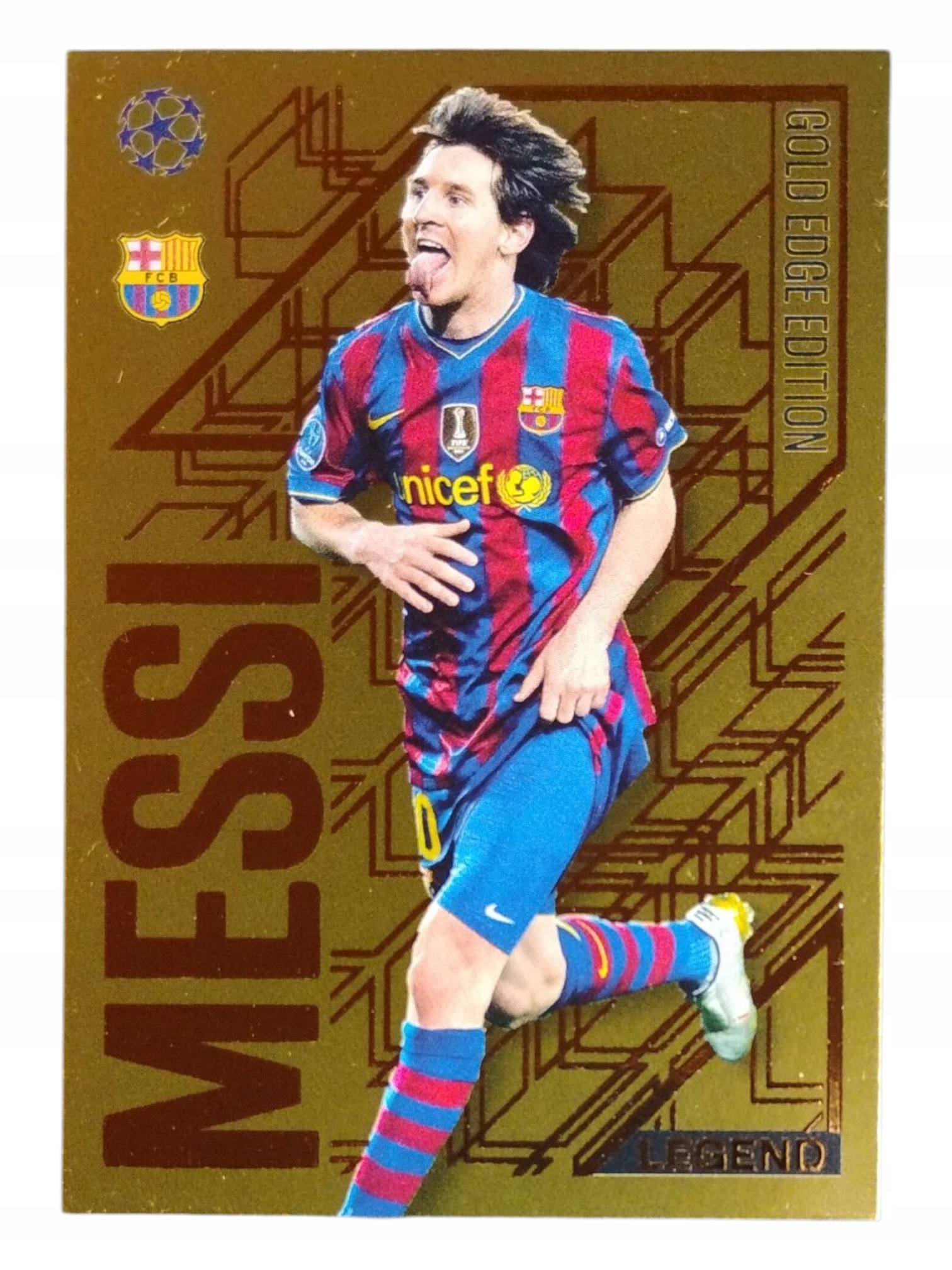 Match Attax 2024-2025 Gold Edge Edition GE10 Lionel Messi Barcelona