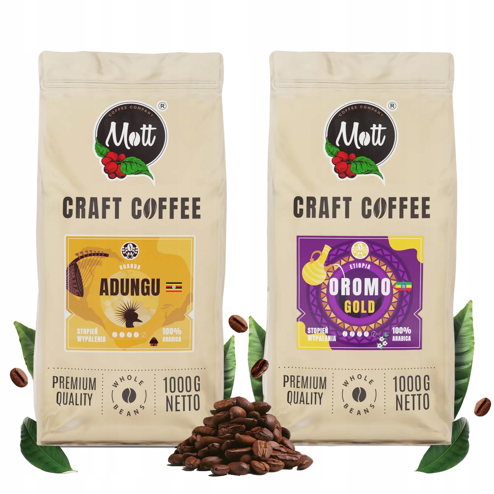 Levně Sada káva káva 1 kg x 2 Afrika Arabica Mott Coffee