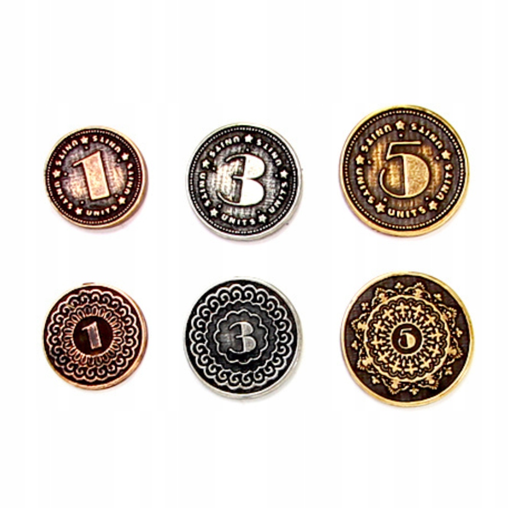 ZESTAW 15 UNIWERSALNYCH METALOWYCH MONET Producent Drawlab