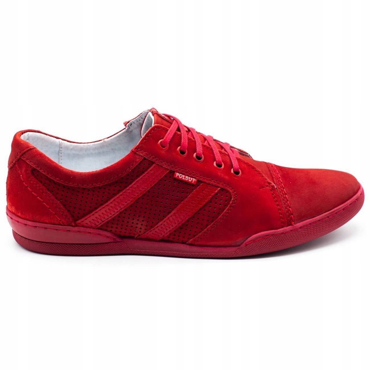 

Buty Męskie Casual Skóra Pl R3 Per Czerwony 41