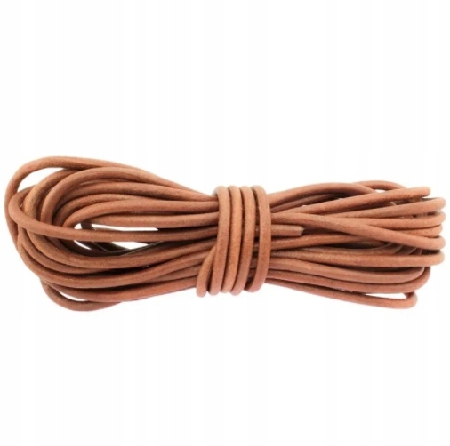 Řemínek Kožený Hnědý 6MM 10 Metrů