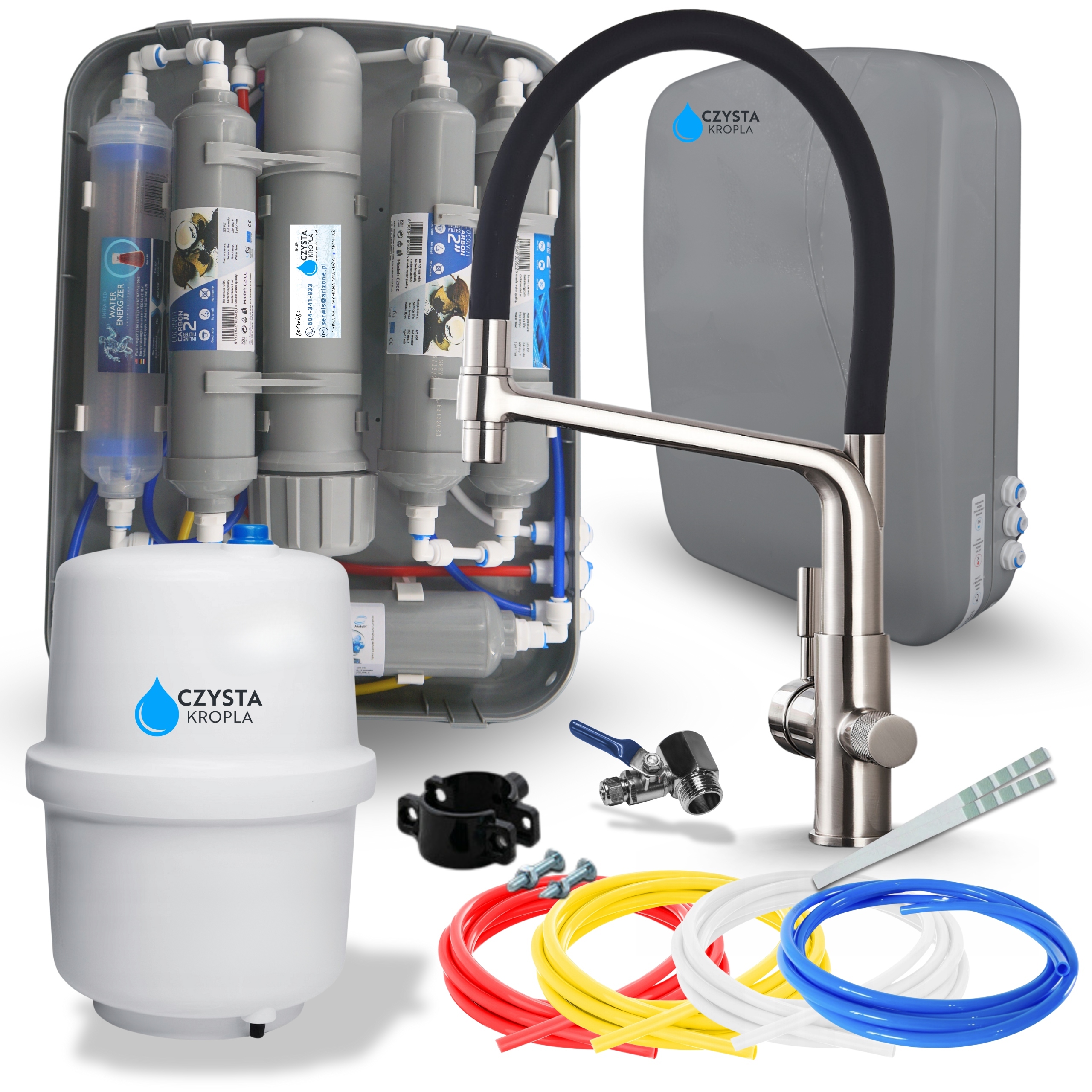 Sada na filtrovanie 7-stupňový kuchynský štrukturátor vody Kohútik Komplet
