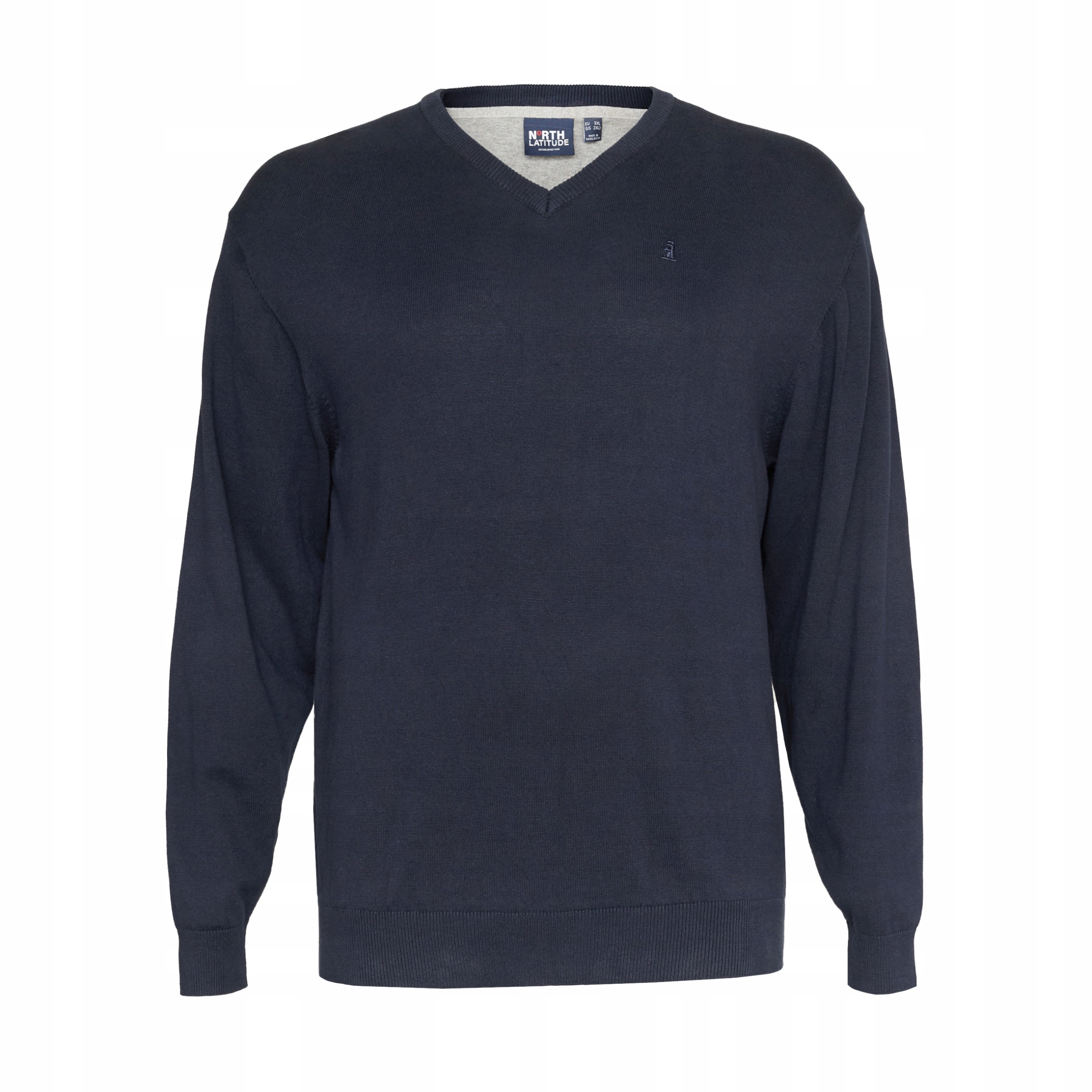 Severský Latitude Svetr S Pulovrovým Sýrem, Velké Velikosti, Tmavě Modrý, 6XL