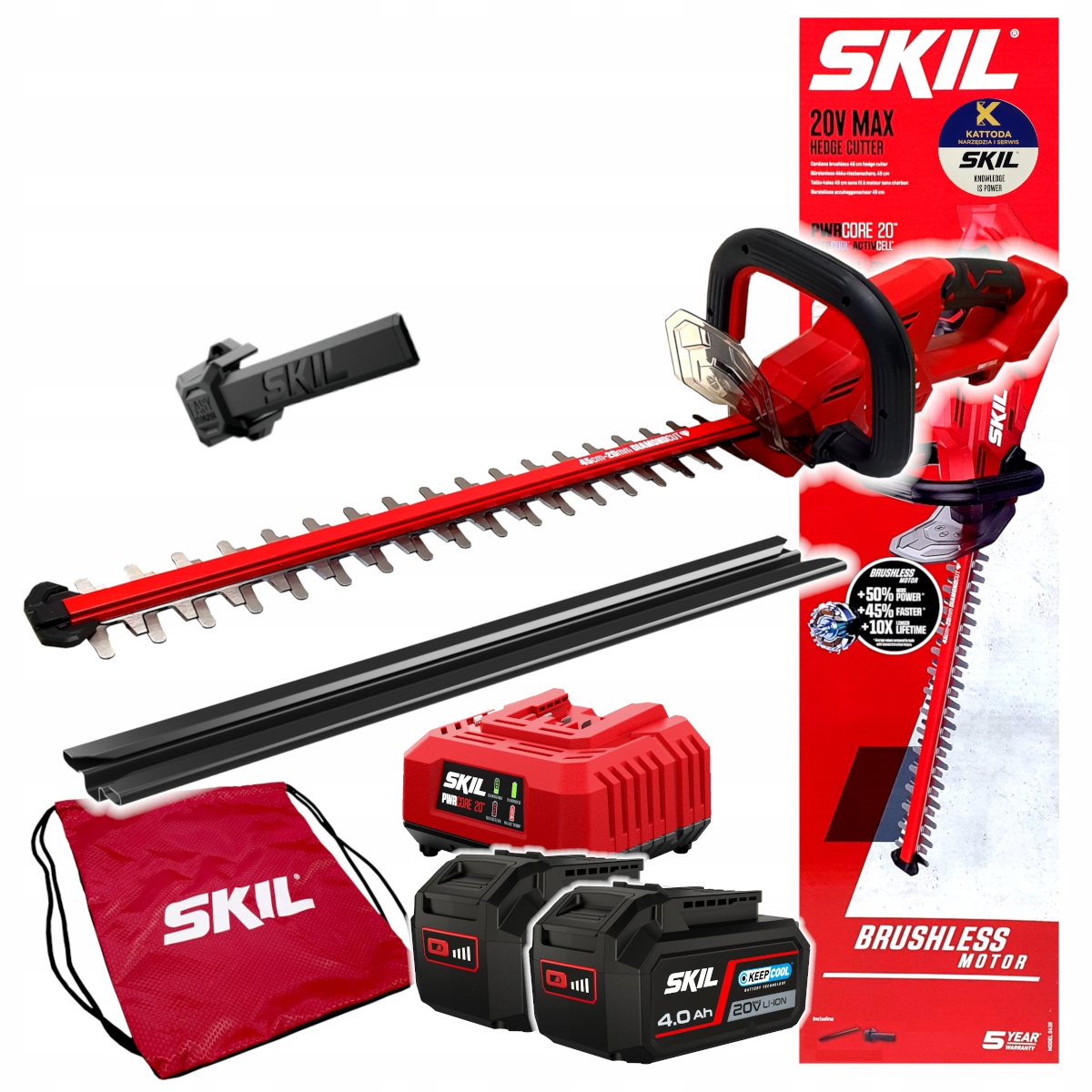 Sekator akumulatorowy Skil 20V 0438 45cm 2x4.0Ah