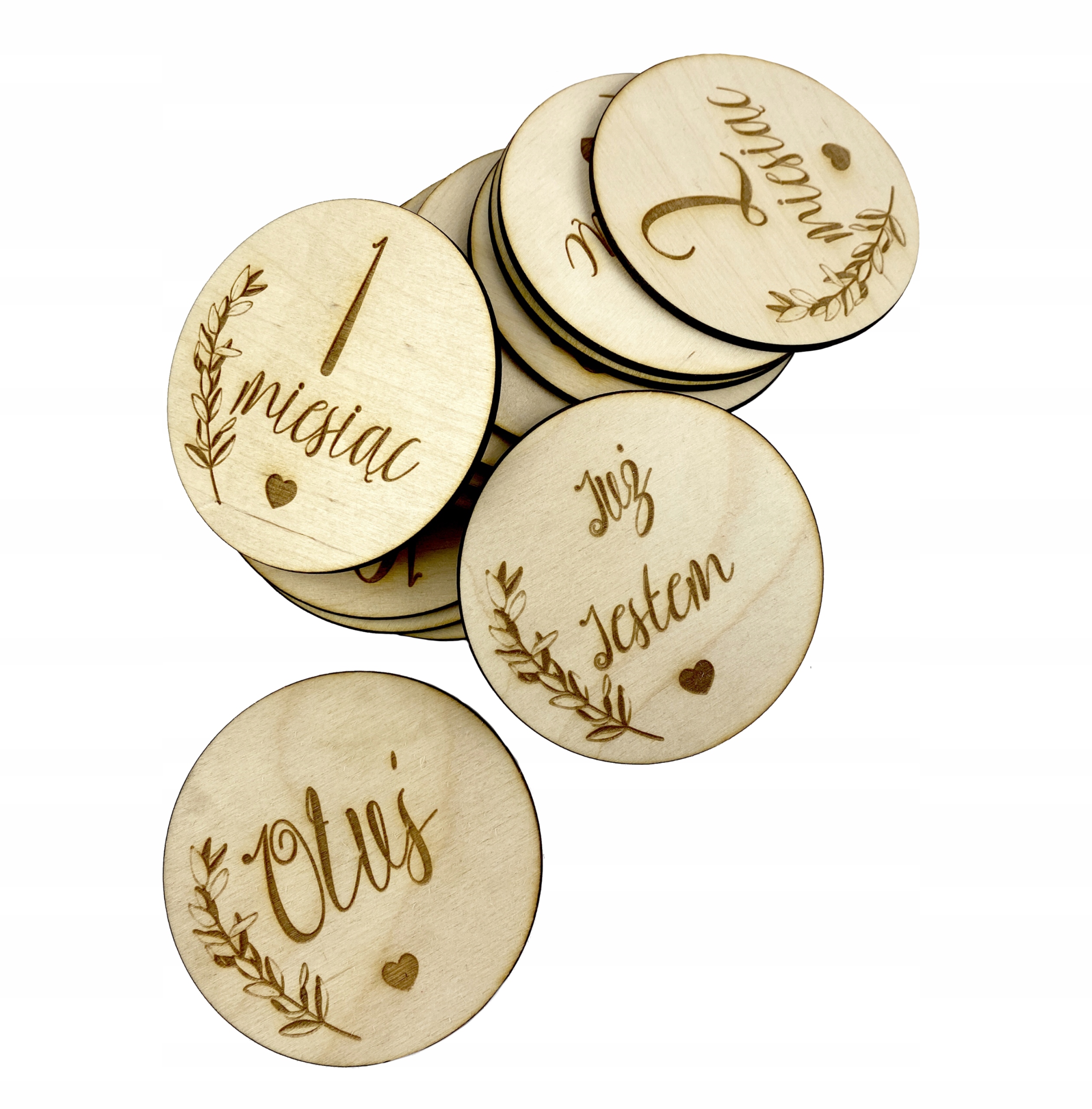 

Tabliczki Karty Do Zdjęć Pierwszy Rok Życia 14 Szt