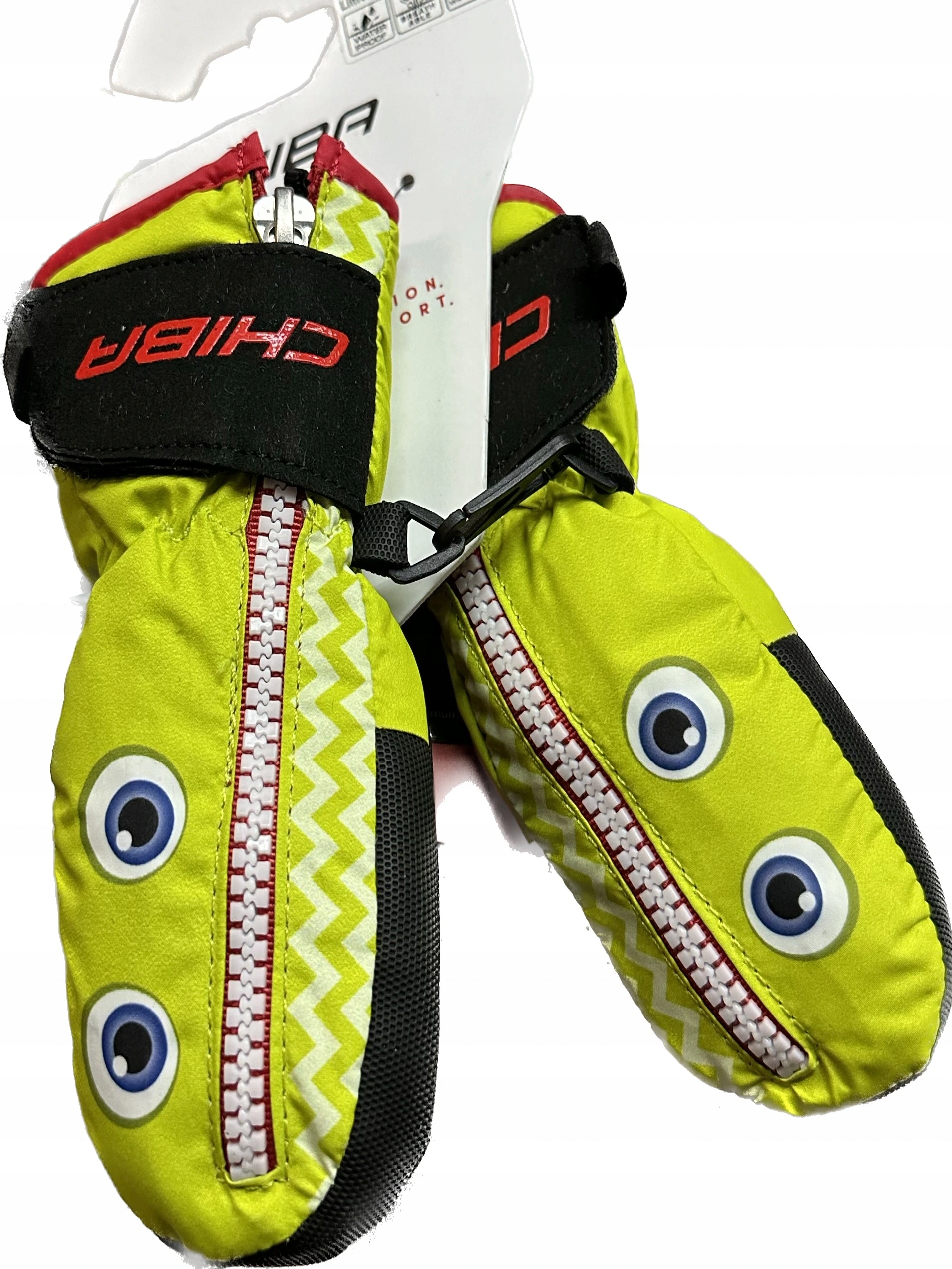 Dětské lyžařské rukavice palčáky Chiba cool kids mitten limetka 21159/3
