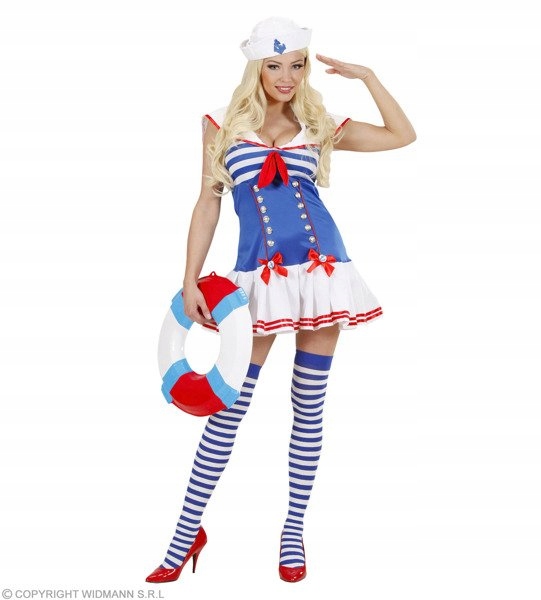 STRÓJ PANI MARYNARZ KAPITAN MINI GRANATOWA S Marka Widmann