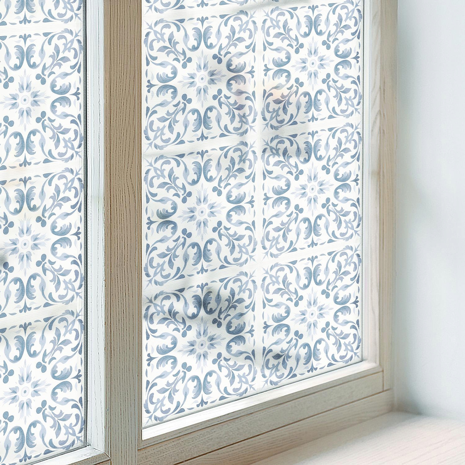 Fólie na sklo Okno chránící soukromí Ozdobné květinové ornamenty 200x116