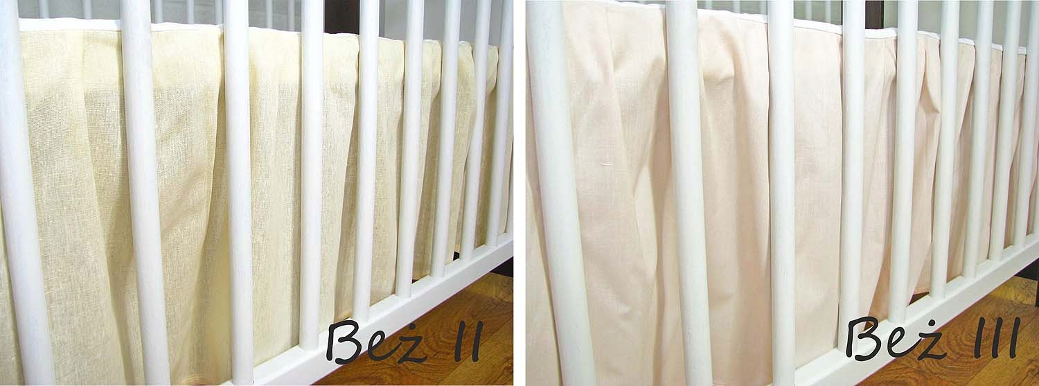 Prześcieradło z falbanka, falbanka maskująca120x60 Przeznaczenie do łóżeczka