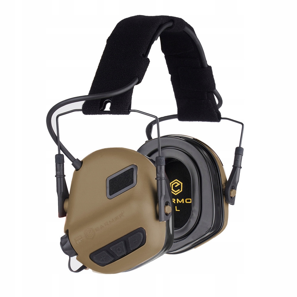 Earmor Aktywne Ochronniki słuchu M31 Plus Coyote Brown