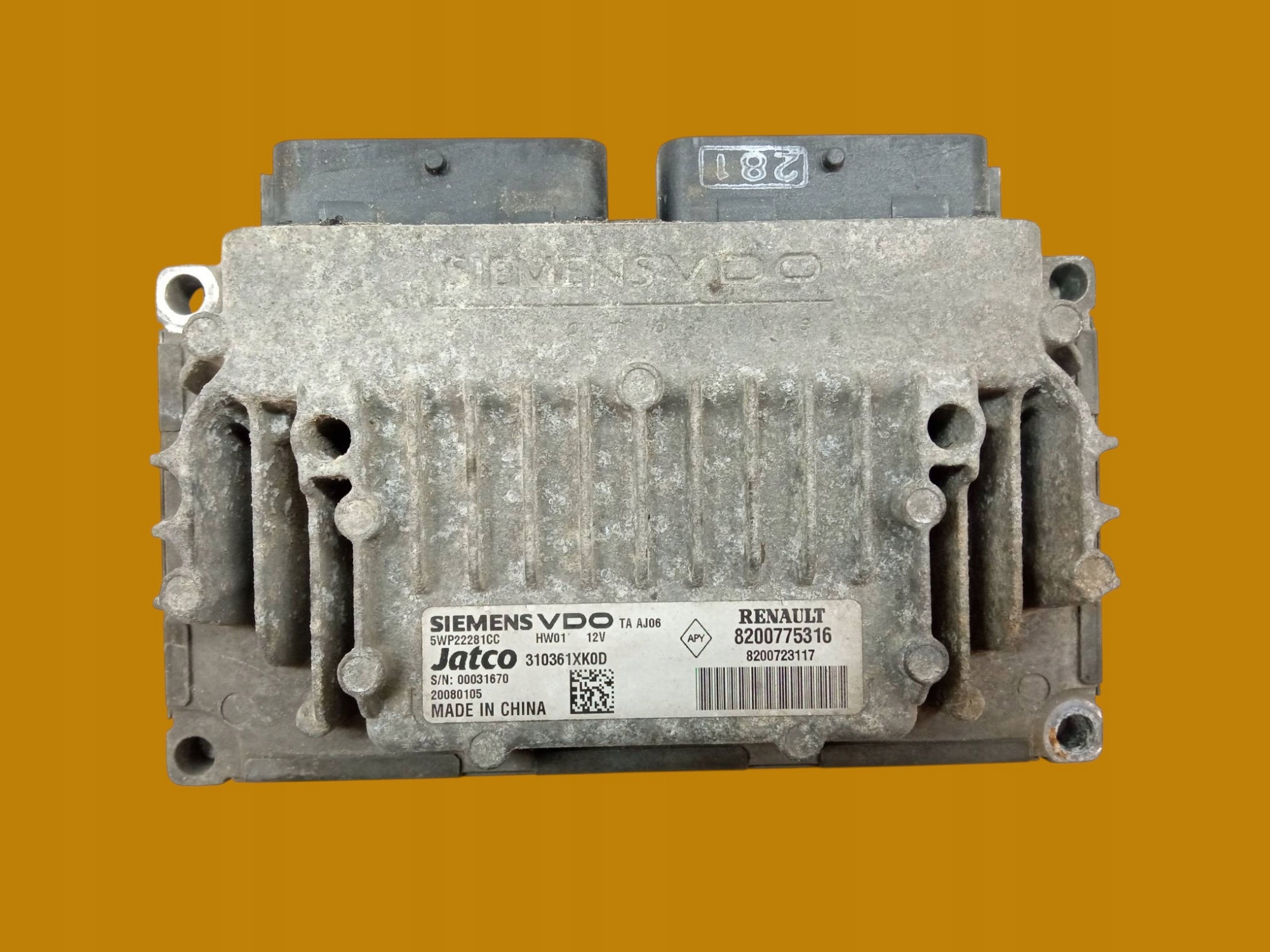 control unit of the engine 8200775316 2.0 D 149KM Renault Laguna III (2007- )