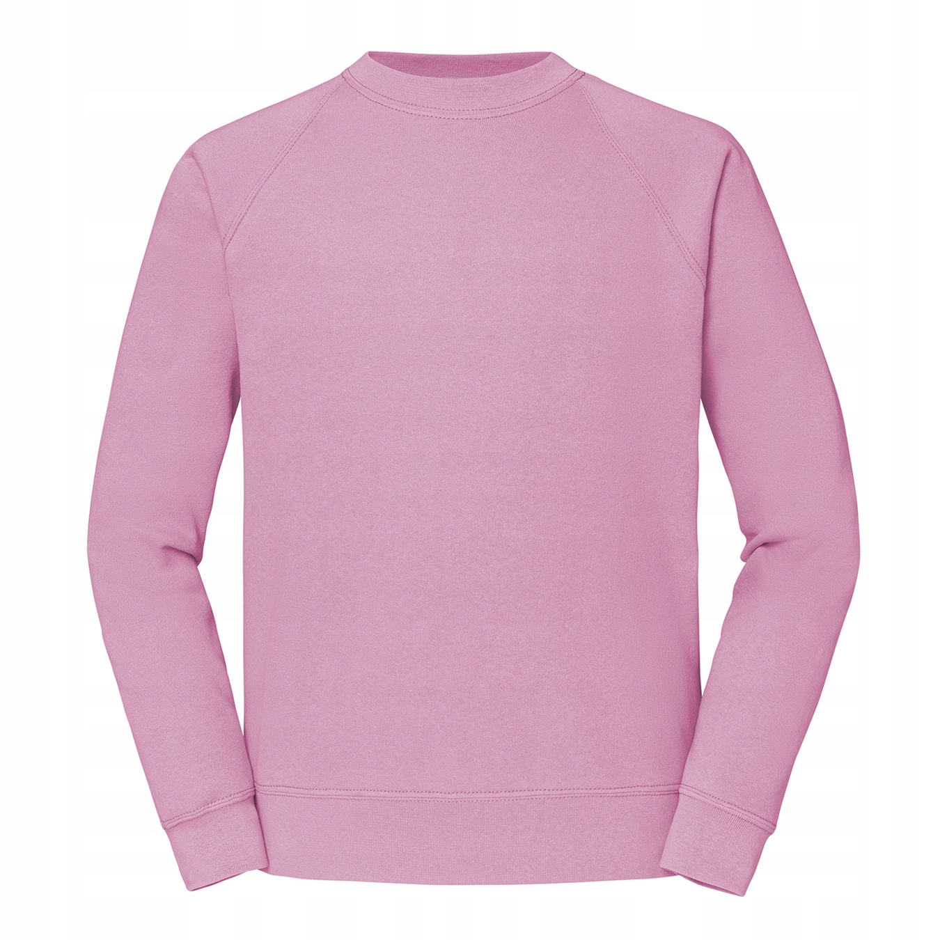 Męska GRUBA Bluza Raglan - CLASSIC - FRUIT OF THE LOOM light pink XL