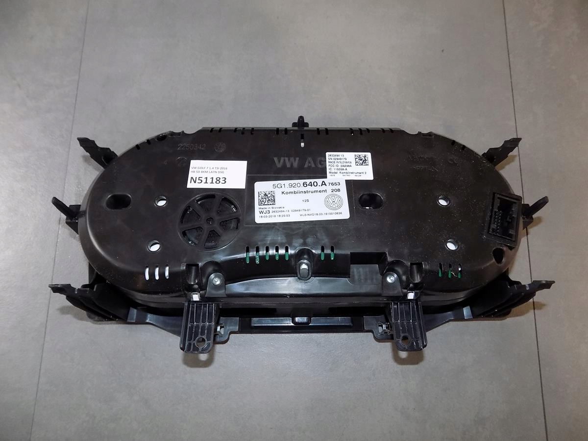 VW GOLF VII 1.4 TSI dials dials 5G1920640A