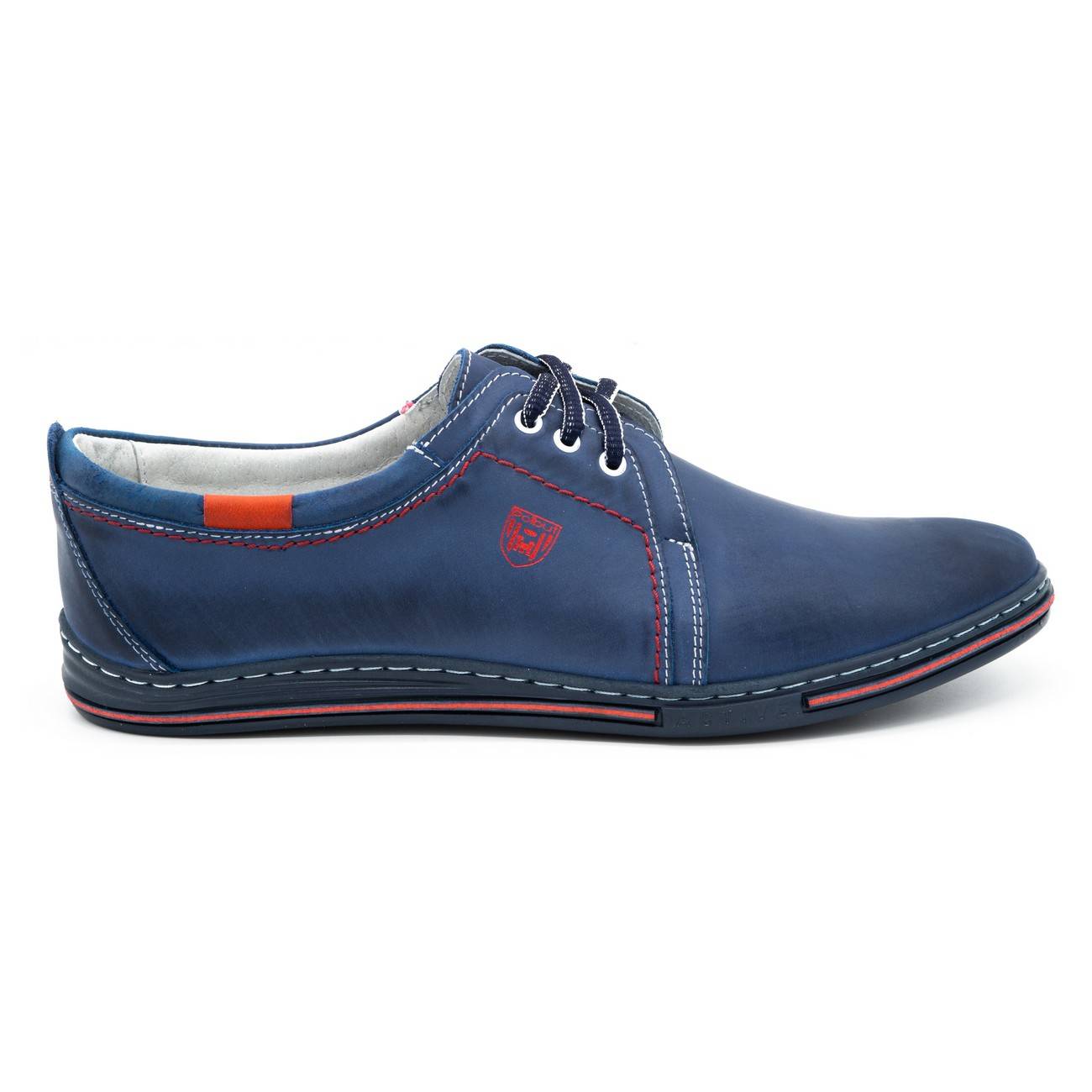 

Buty Olivier Skóra 100% Casual 343 Granat 46