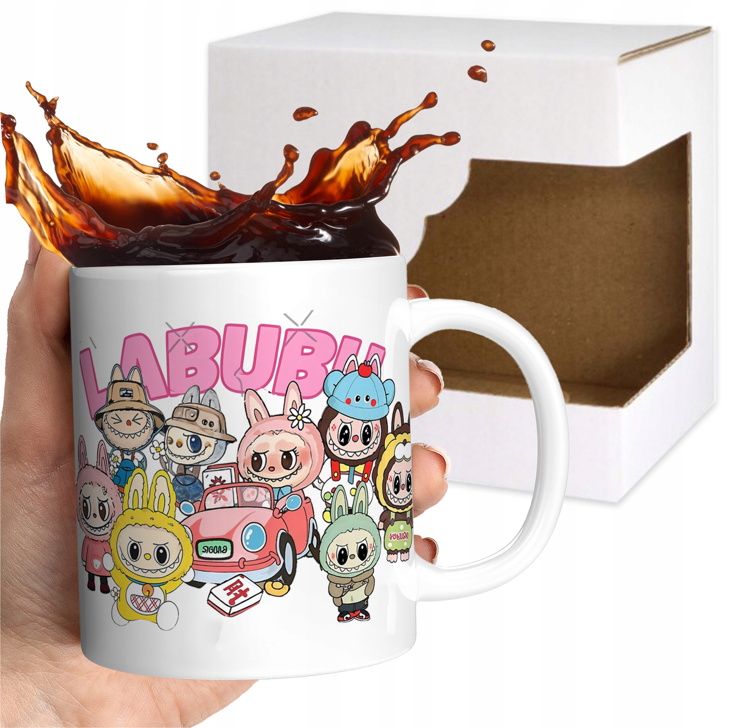 KUBEK DLA DZIECKA LALKA LABUBU MASKOTKA POTWÓR LAFUFU PREZENT DO SZKOŁY HIT