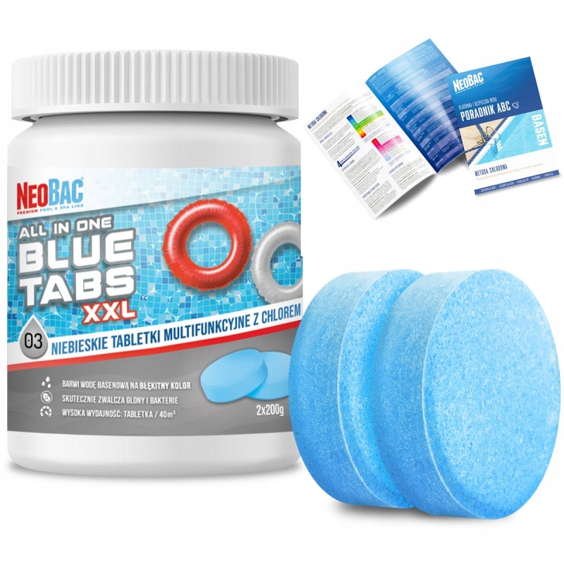 

Duże Tabletki Chlor do basenu Blue Tabs XXL AiO