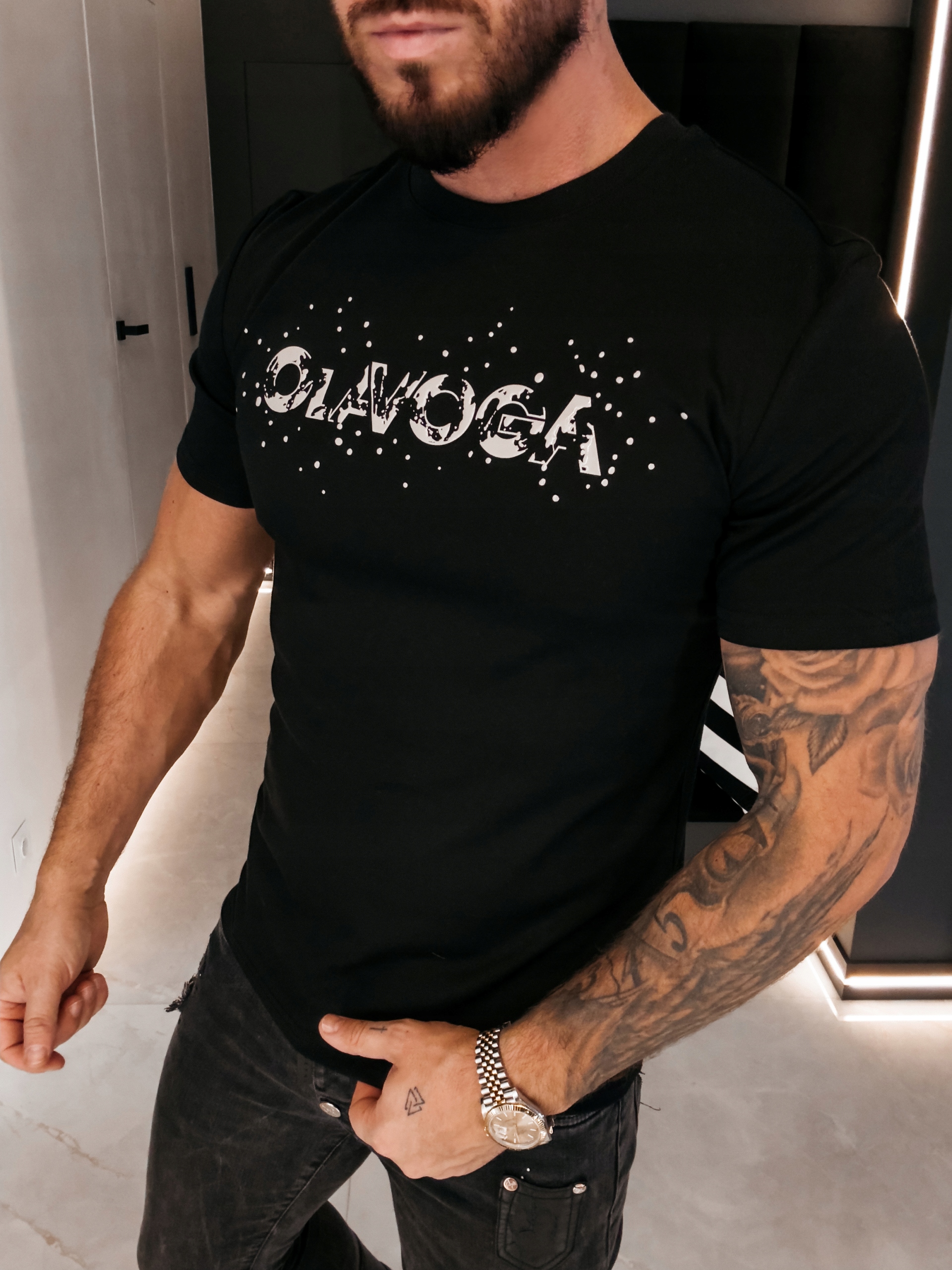 Pánské Tričko Bix Olavoga Černá L